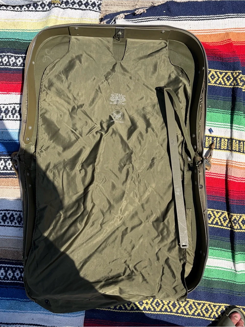 WWII B4 USAF officer garmet bag